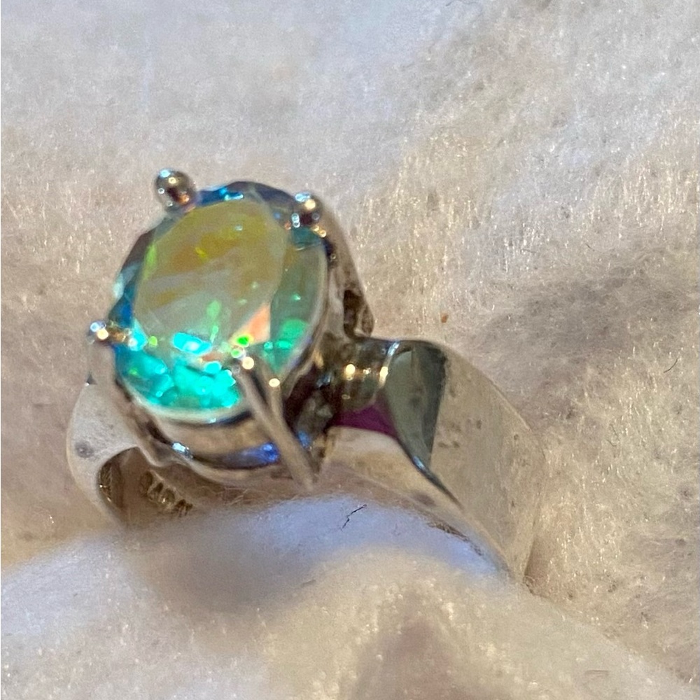 Mystic topaz ring - Picture 3 of 8